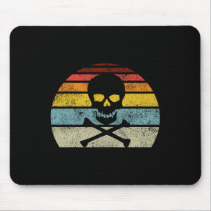  Pirate Skull Crossbones Flag Retro Style H Muismat