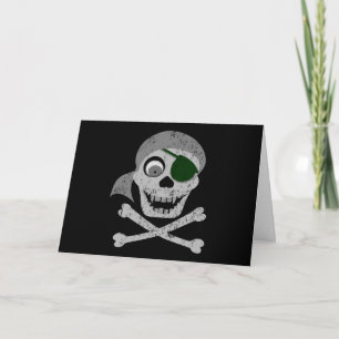 Pirate Skull & Crossbones-Kaarten Kaart