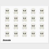 Pirate Skull & Crossbones Ronde Sticker (Vel)
