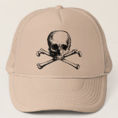 Pirate Skull & CrossBones Trucker Pet (Voorkant)