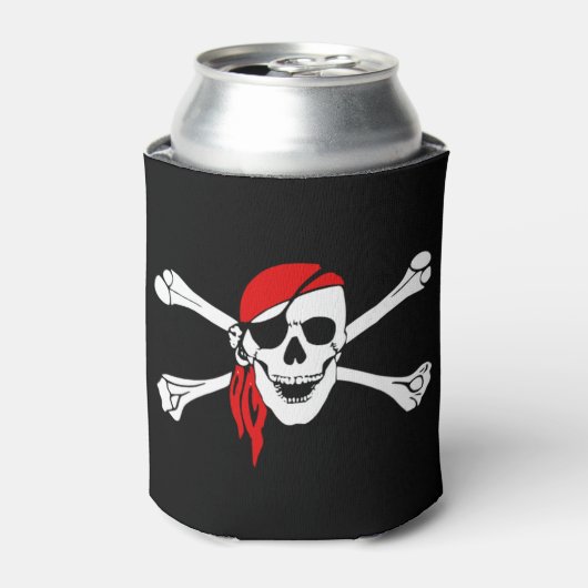 Pirate Skull Custom Koelbox Blikjeskoeler (Blikje Voorkant)