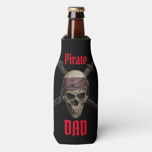 Pirate Skull DAD Koelbox Flesjeskoeler (Fles Voorkant)