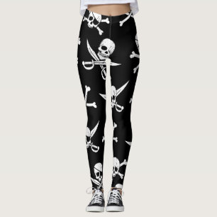 PIRATE SKULL EN BOTTEN LEGGINGS