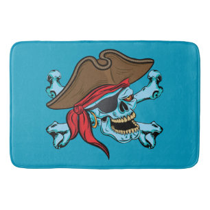 Pirate Skull en Crossbones Badmat