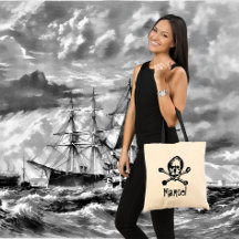Pirate Skull en Crossbones Booty Bag