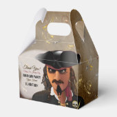 Pirate Skull en Crossbones Boy Birthday Party Bedankdoosjes (Voorkant Zijde)
