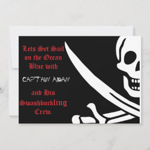 Pirate Skull en crossbones Kaart