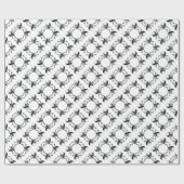 Pirate Skull en Crossbones Kaleidoscoop Ontwerp Cadeaupapier (Vlak)