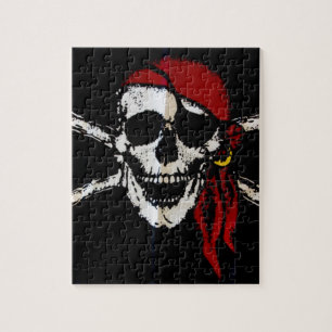 Pirate Skull en Crossbones Legpuzzel