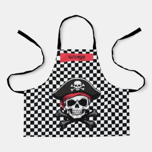 Pirate Skull en Crossbones Schort