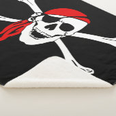 Pirate Skull en Crossbones Sherpa Deken (3/4)