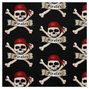 Pirate Skull en Crossbones Stof