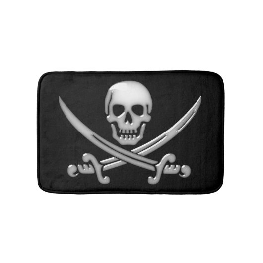 Pirate Skull en Sword Crossbones Badmat (Voorkant)