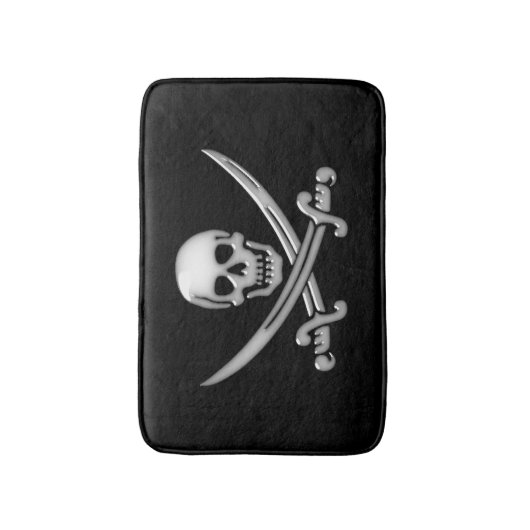 Pirate Skull en Sword Crossbones Badmat (Voorkant Verticaal)