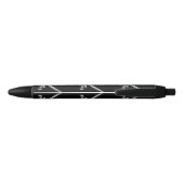 Pirate Skull en Sword Crossbones Blauwe Inkt Pen (Achterkant)