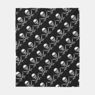 Pirate Skull en Sword Crossbones (TLAPD) Fleece Deken