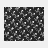 Pirate Skull en Sword Crossbones (TLAPD) Fleece Deken (Voorkant (Horizontaal))