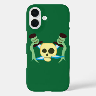 Pirate Skull en Swords iPhone 16 Hoesje