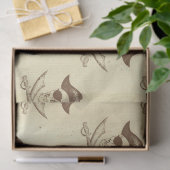  Pirate Skull en Swords on Cream Decoupage Tissuepapier (Geschenk)