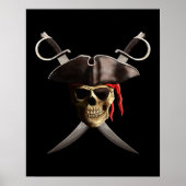 Pirate Skull en Swords Poster (Voorkant)
