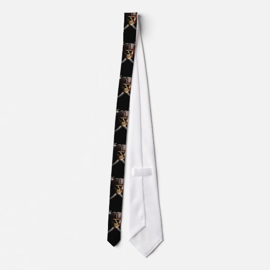 Pirate Skull en Swords Stropdas (Achterkant)
