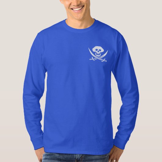 Pirate Skull en Swords T-shirt (Voorkant)