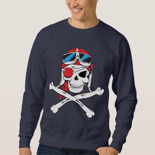 Pirate Skull/Eye Patch Trui (Voorkant)