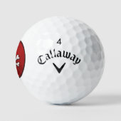 Pirate Skull - Gevaar! Novelty Golfer Gift | Golfballen (Logo)