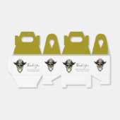 Pirate Skull Gold Happy Kapitein Favor Box Bedankdoosjes (Uitgevouwen)