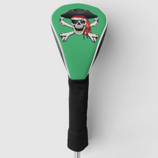 Pirate Skull Golfheadcover (Voorkant)