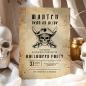 Pirate Skull Halloween-feest Kaart