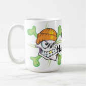 Pirate Skull Halloween Koffiemok (Links)