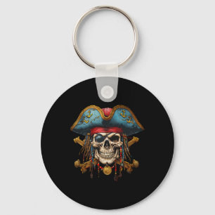 Pirate Skull Halloween Kostuum Mannen Vrouwen Jong Sleutelhanger
