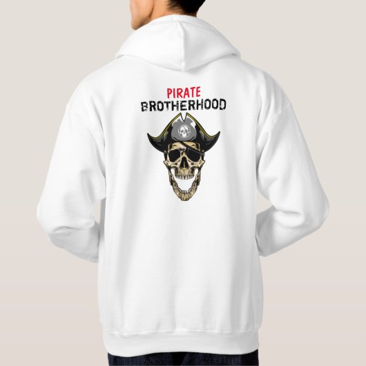 PIRATE SKULL HEUREUX SWEAT - SHIRT À CAPUCHE FRÈRE (Dos)