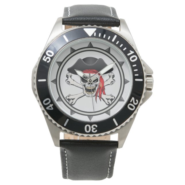 Pirate Skull Horloge (Voorkant)