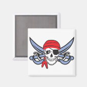 Pirate Skull Magneet (Voorkant / Achterkant)