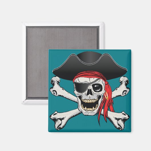 Pirate Skull Magneet (Voorkant / Achterkant)