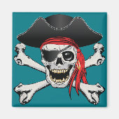 Pirate Skull Magneet (Voorkant)