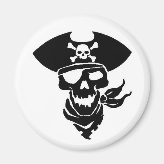 Pirate Skull Magneet (Voorkant)