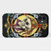 Pirate Skull met Bandana, Cool Skeleton Art Case-Mate iPhone Case (Achterkant (horizontaal))
