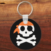 Pirate Skull met Bandanna Sleutelhanger (Voorkant)