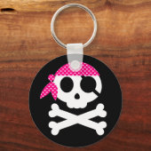 Pirate Skull met Bandanna Sleutelhanger (Voorkant)