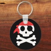 Pirate Skull met Bandanna Sleutelhanger (Voorkant)