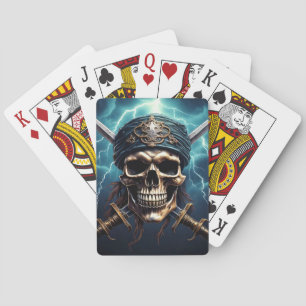 Pirate Skull met Zwaarden Klassieke Speelkaarten