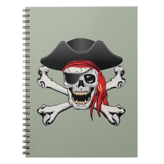 Pirate Skull Notitieboek (Voorkant)