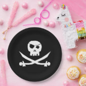 Pirate Skull Papieren Bordje (Feest)