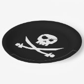 Pirate Skull Papieren Bordje (Gekanteld)