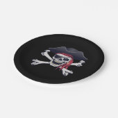 Pirate Skull Papieren Bordje (Gekanteld)