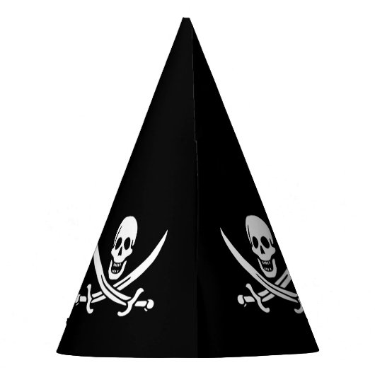 Pirate Skull Party Pet Feesthoedjes (Achterkant)