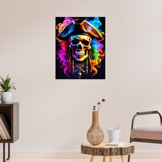 Pirate Skull Poster (Woonkamer 3)